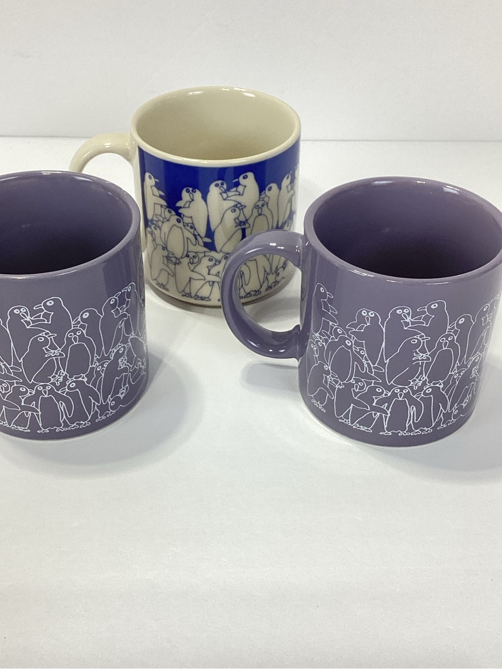 Vintage Taylor & NG San Francisco Naughty Penguin Coffee Mug Lot of 3 Animates - Picture 2 of 12